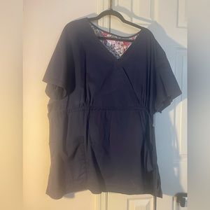 Koi Navy Tie Scrub set Top-5X pants-4X